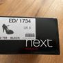 Next Black Suede Peep toe Strappy Heels UK6 Image 5