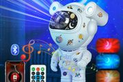 Kids Children's Star DIY Projector Night Light with Remote Control 360 Adjustable Design Astronaut Nebula Galaxy Lighting for Children