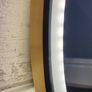 LED Bathroom Mirror Round Gold Demister Image 7