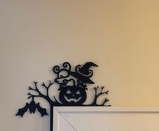 halloween door corner