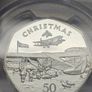 Isle of Man 1985 Silver Proof 50p Christmas Coin PCGS PR68DCAM Image 4