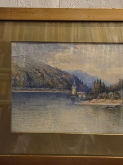1911 Watercolour of Lake Verney - Signed
