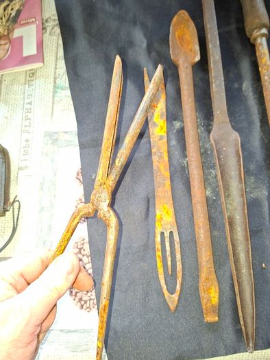 Antique Forged made Wood Carving Tool and Metal Files etc, Postage available or Collection,