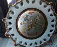 Japanese Zogan Decorative Plate