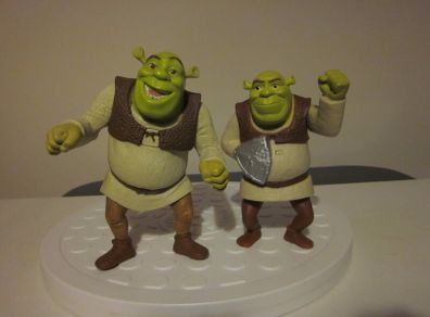 McDonalds Happy Meal Two Shrek Figures