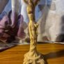 Rare Find. Vintage Resin Oriental Goddess Carved Statue/Holder Image 5