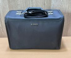 Samsonite Airline Pilot Attache Briefcase - Vintage - Black - Shoulder Strap