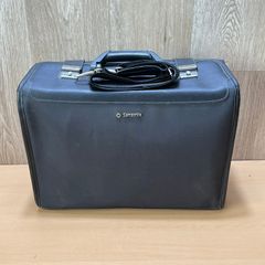 Samsonite Airline Pilot Attache Briefcase - Vintage - Black - Shoulder Strap