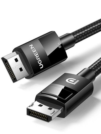 Ugreen Premium 3M DisplayPort 1.4 UHD/3D 8K (7680x4320@60Hz) 32.4Gbps (Cotton Braided/Gold Plated) Cable (Brand New/Warranty)