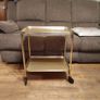 Vintage 2-Tier Woodmat Trolley Image 3