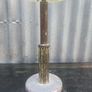 Vintage Rotaflex shade and industrial style painted aluminum base. Image 4