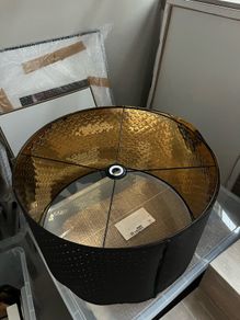 Large gold lampshade