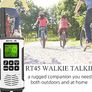RT45 Walkie Talkie, Rechargeable Walkie Talkie for Adults Long Range, PMR446 16 Channels, With AA Battery LED Torch Walkie Talkies for Family Hiking, Outdoor(Silver, 2Pcs) Image 9