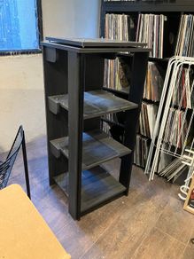 Hi FI Stand with vinyl storage and turntable isolation