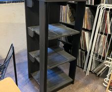 Hi FI Stand with vinyl storage and turntable isolation