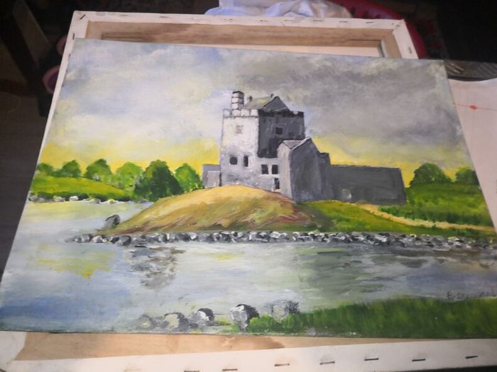 lovely oil painting on board