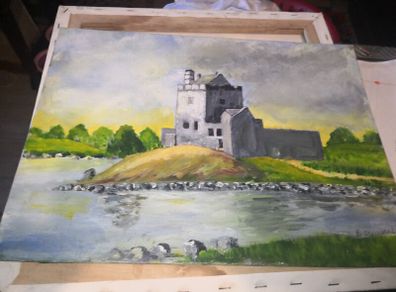 lovely oil painting on board