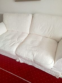 2 white couches
