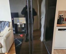 Samsung Side by Side Refrigerator - Black Glass
