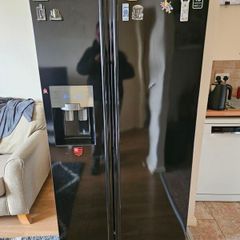 Samsung Side by Side Refrigerator - Black Glass