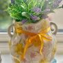 Beautiful Ceramic Vase & 2 Ceramic Candle Holders. Image 2