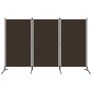 3-Panel Room Divider Brown 260x180 cm Image 3