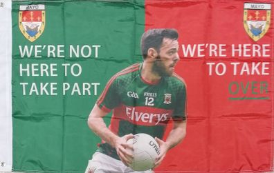 Kevin Mcloughlin Mayo GAA flag.3ft x 2ft.