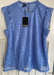 Lace Top - Hydrangea blue