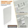 Outdoor Electrical Junction Box, 350 x 250 x 150 mm, ABS Plastic Electrical Enclosure Box with Hinged Cover Stainless Steel Latch, Image 4