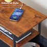 Set of 2 Side Table with Charging Station Image 4