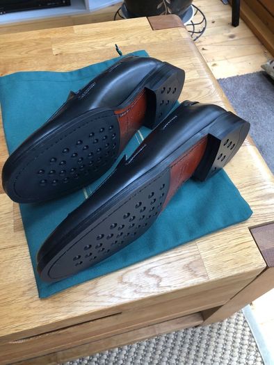Moira Spanish Tassel Loafers Black Calf Size 44