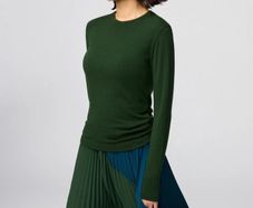 Uniqlo HEATTECH Extra Warm Cashmere Blend Crew Neck T-Shirt (Long Sleeve)
