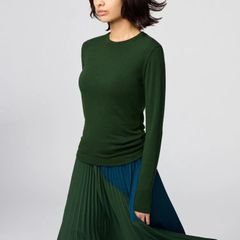 Uniqlo HEATTECH Extra Warm Cashmere Blend Crew Neck T-Shirt (Long Sleeve)