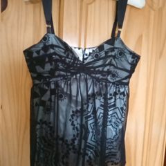 Bruno Banani satin/mesh top