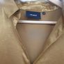 Object gold mustard ruffle flounce tiered smock shirt collar dress size EU 40 Image 5