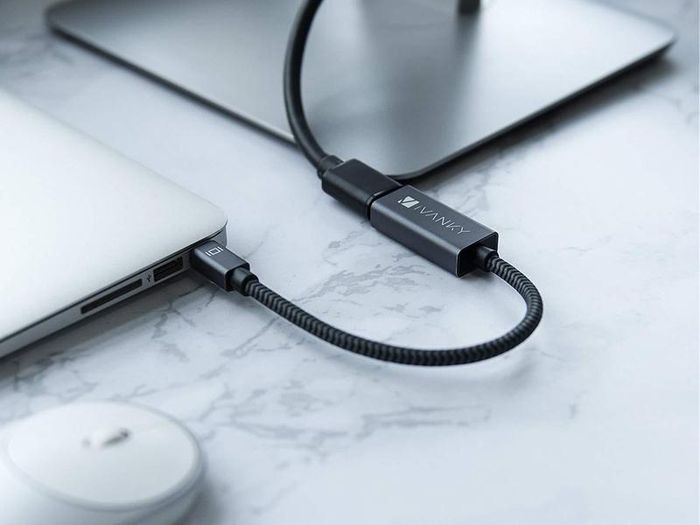 iVanky Mini Display Port Thunderbolt to HDMI (Video-Audio) TV Nylon Braided Adapter Cable (Gold-Plated) (Brand New/Warranty)