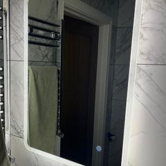 Rectangular Wall-mounted Bathroom Illuminated Contemporary mirror (H)70cm (W)50cm