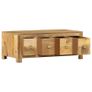 Coffee Table with 4 Drawers 90x50x35 cm Solid Mango Wood Image 6
