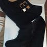 Black and brown ankle boots, weg heal Image 4