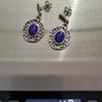 925 vintage sterling silver and lapis studs Image 8