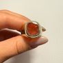 Vintage 8K Yellow Gold Signet Gents Ring Bezel set Carnelian Image 10