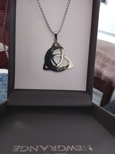 Celtic Moon Trinity knot pendant