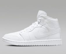 Air Jordan 1 mid Ladies white Boot Runners