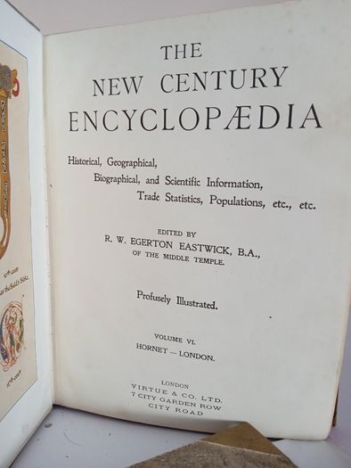 The New Century Encyclopaedia: Historical, Geographical, Biographical, and Scientific Information, Trade Statistics, Populations etc., Edited by R. W. Egerton Eastwick (Vols 6,7,8,9 &10) (PT261)