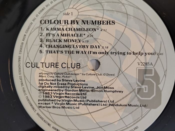 Culture Club - Colour By Numbers Vinyl LP (1983) UK Pressing 80's New Wave Pop Classic EX+