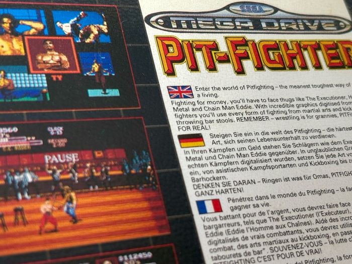 Pit Fighter for Sega Mega Drive - Boxed and Minty