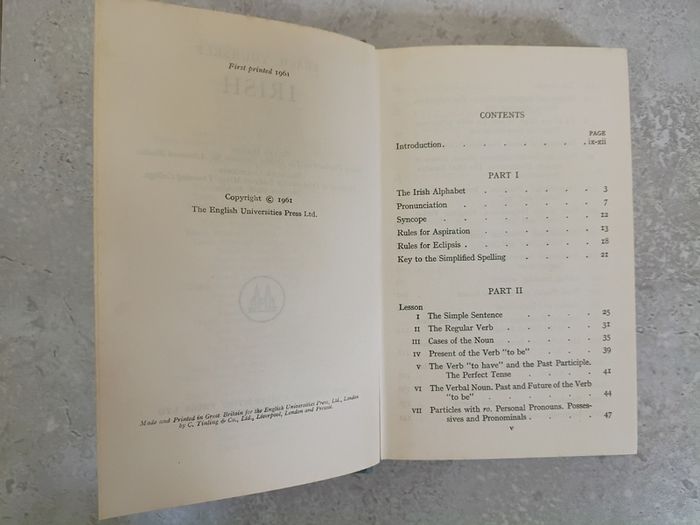 1961 Teach Yourself Books Irish by Myles Dillon Donncha O Croinin