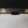 Vintage Black Leather Hard-Shell Attache Briefcase Executive Case Image 9