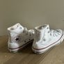 Kids White Converse Image 4