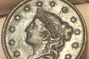 1835 Large one cent Coronet
